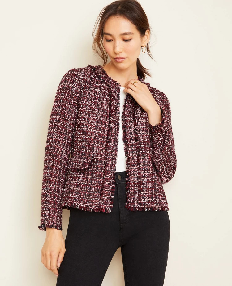 Tweed Fringe Jacket | Ann Taylor (US)