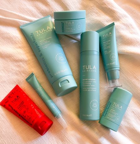 Restock on some of my favorite Tula products. The daily cleanser is the best, I love the their toner, moisturizing primer in shade luna, gel primer on my t section, acne spot treatment, and the sugar scrub is fun around the holidays and smells really good! I also got a new mask to try!

#LTKbeauty #LTKunder100 #LTKunder50