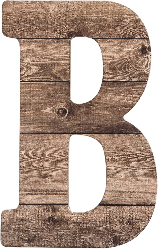 COLLECTIVE HOME - 12" Wood Letters for Wall Decor, Rustic Wall Sign, Decorative Hanging Alphabet ... | Amazon (US)