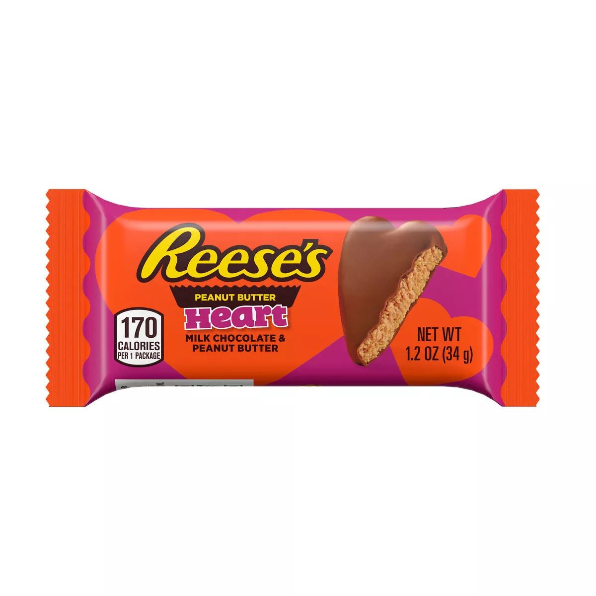 Reese's Valentine's Day Peanut Butter Heart Candy - 1.2oz | Target