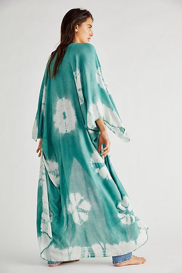 Spellbound Tie Dye Kimono by Free People, Jungle, One Size | Free People (Global - UK&FR Excluded)
