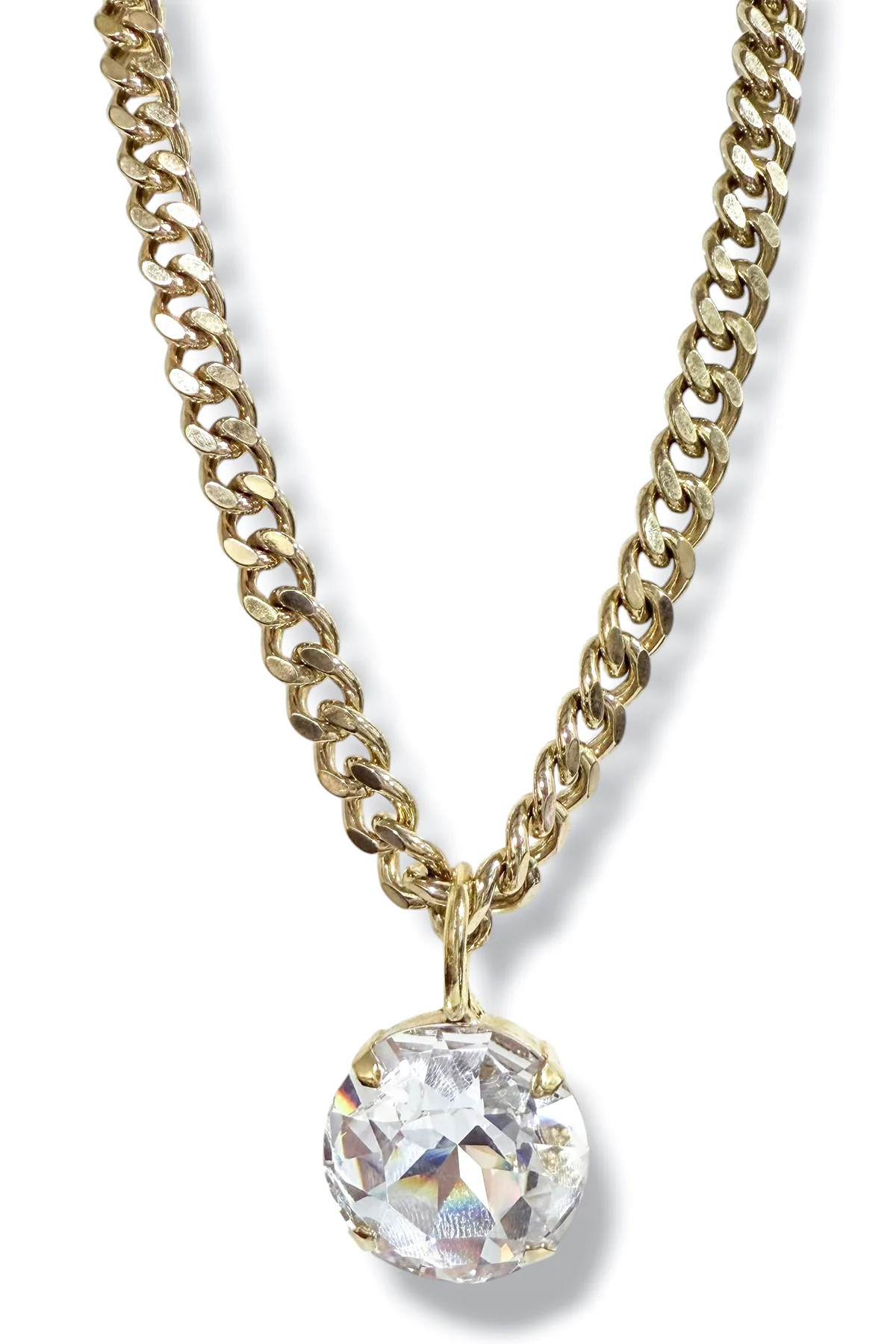 TOVA X TWT Exclusive Shine Bright Gold Circle Pendant Necklace | The Willow Tree