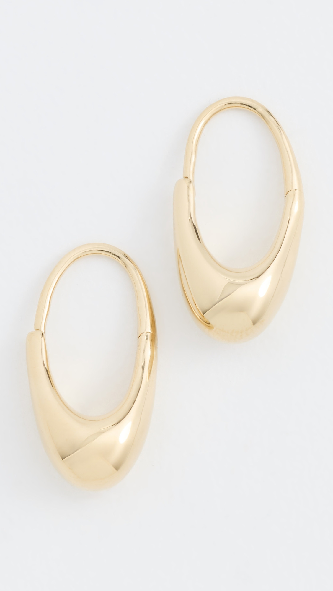 Otiumberg Roscida Drop Hoops Gold One Size | Shopbop