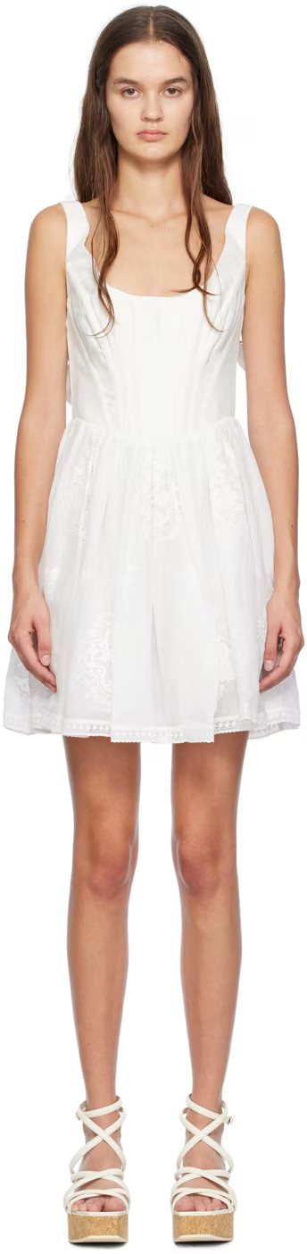 White Alight Minidress | SSENSE