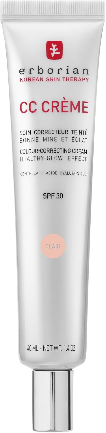 Erborian - CC Cream with Centella Asiatica - Color Correcting Cream with Healthy Glow Effect - Natural and Luminous Finish - Long-Lasting Hydration - Korean Cosmetic Care | Amazon (UK)