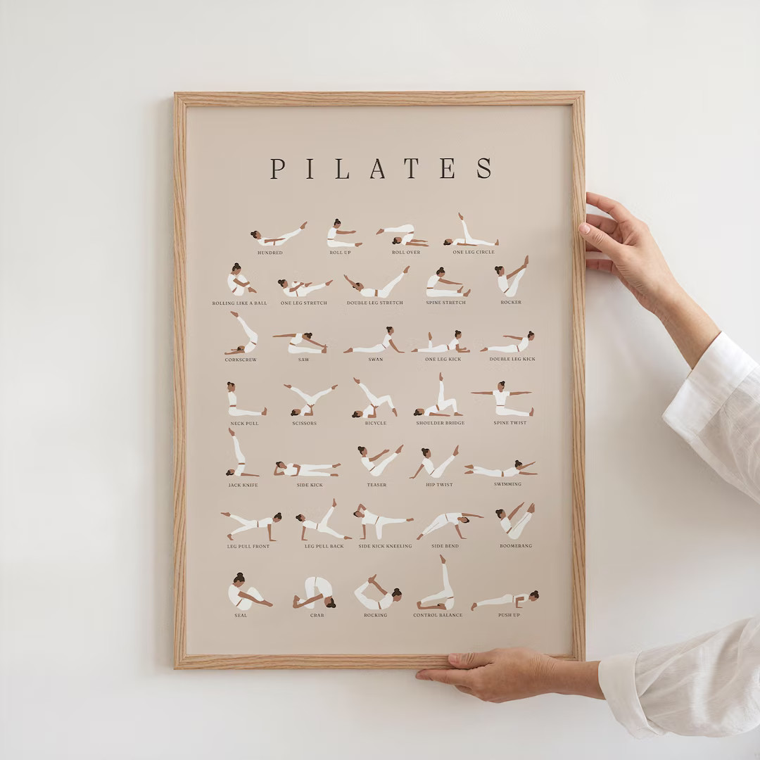 Pilates Poster, Classical Pilates 34 Exercises, Pilates Wall Art, Pilates Studio Decor, Pilates g... | Etsy (US)