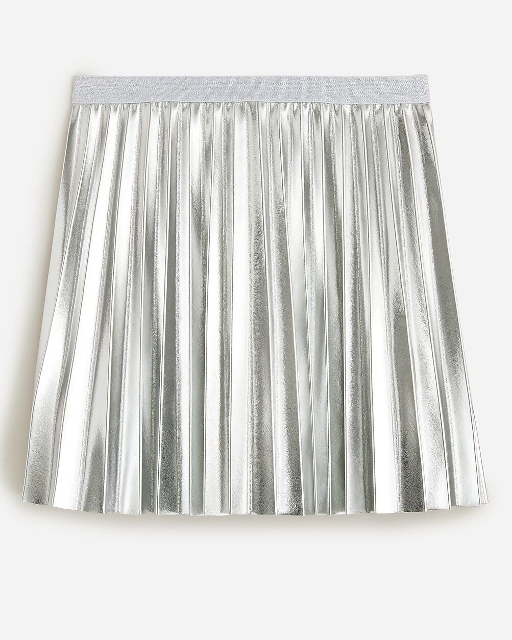 Pleated pull-on skirt in metallic | J.Crew US