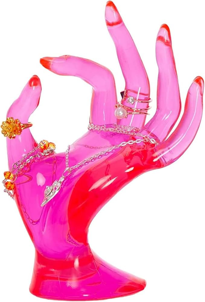 Hand Form Ring Holder Jewelry Display Organization Rack Bracelet Ring Watch Stand Support Aesthet... | Amazon (US)