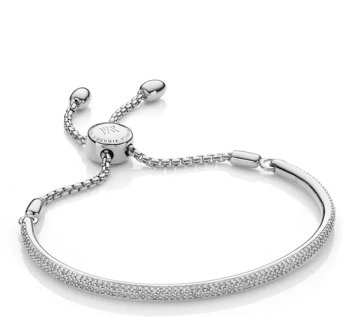 Monica Vinader Fiji Pavé Diamond Slider Bracelet | Nordstrom | Nordstrom