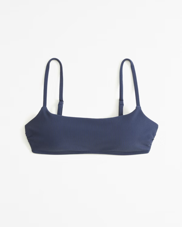 90s Scoopneck Bralette Swim Top | Abercrombie & Fitch (US)