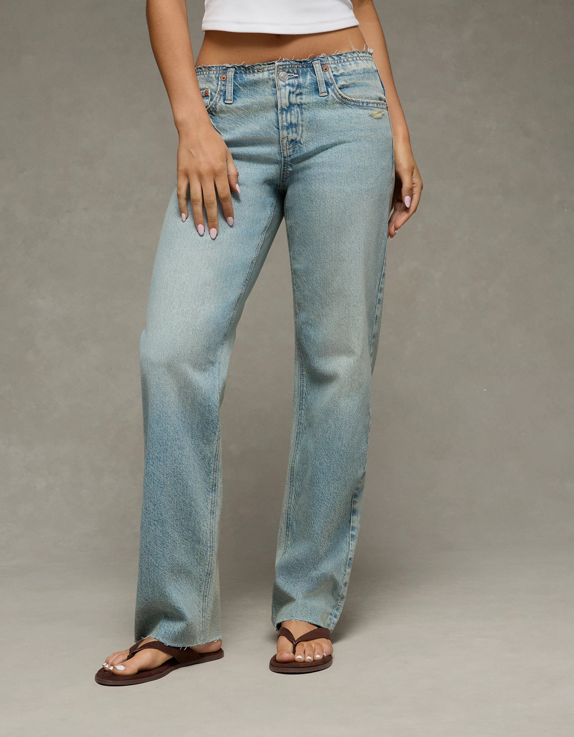 AE Low-Rise Baggy Straight Jean | American Eagle Outfitters (US & CA)