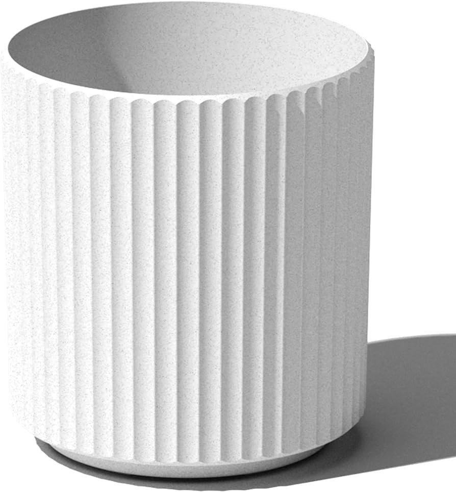 Amazon.com : Veradek Demi Series Round Planter for Porch, Patio, Backyard | Durable Plastic-Concrete Material | Modern D\u00e9cor for Tall Plants, Flowers : Patio, Lawn & Garden | Amazon (US)