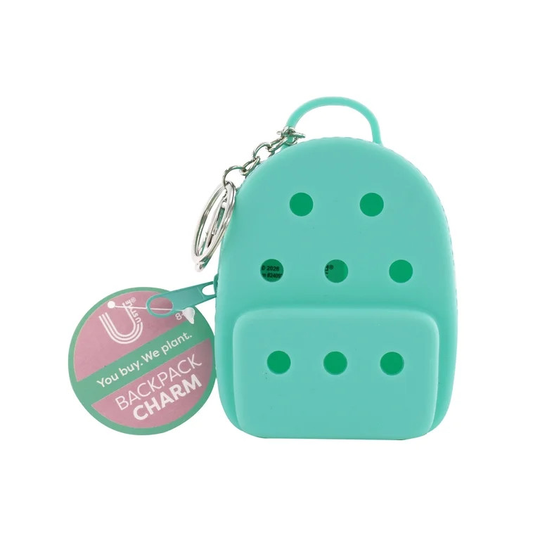 U Style Soft Silicone Mini Backpack Keychain, Mint Green | Walmart (US)