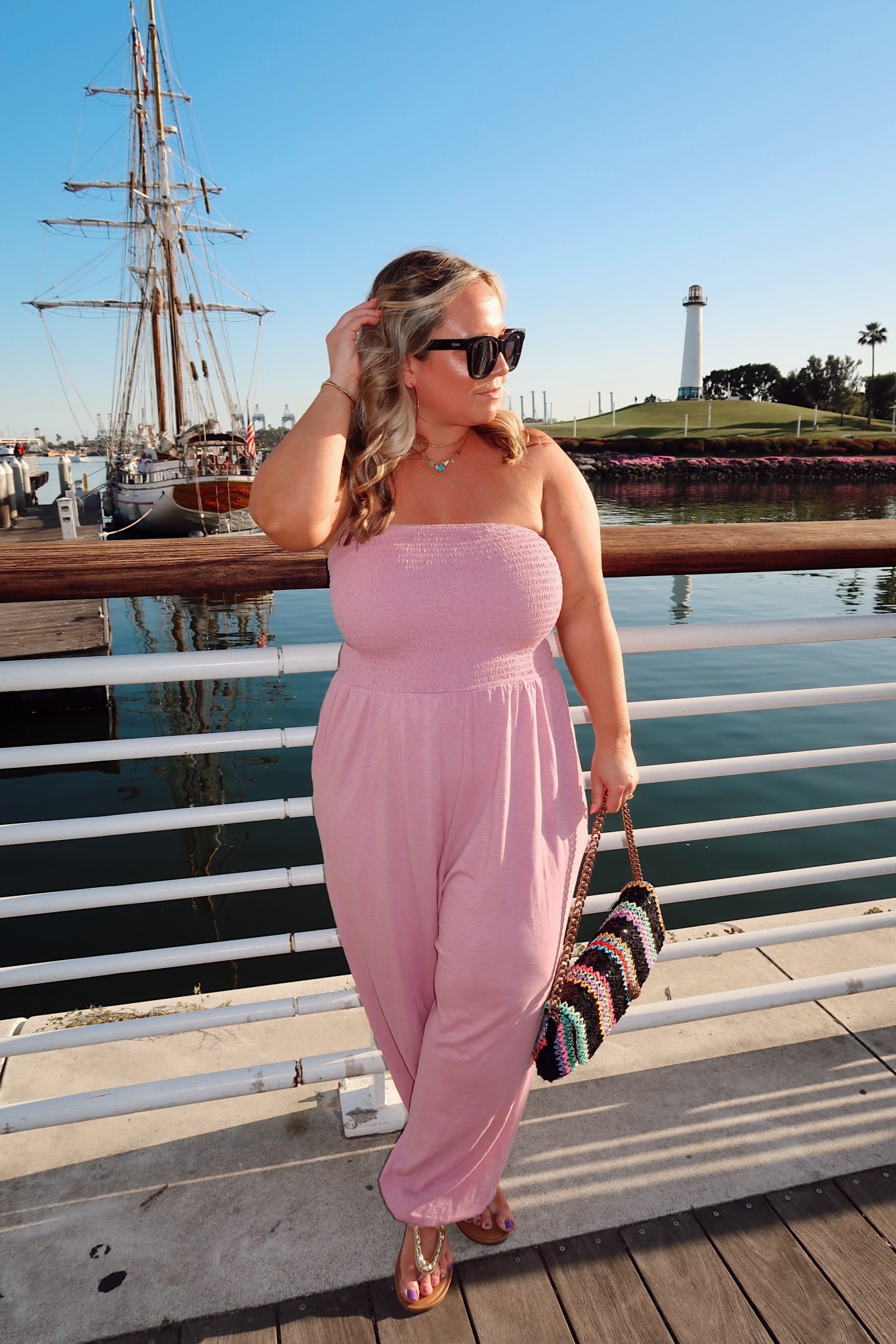 Spring break outfits! 
Aerie jumpsuit size LARGE 
So comfy, comes in other colors, and great for travel and beach/pool days! 

Target style, Aerie, Spring break style, travel style, travel outfit, resort wear, petite style, casual style, vacation outfit, beach outfit, midsize mom

#LTKPetite #LTKMidsize #LTKTravel