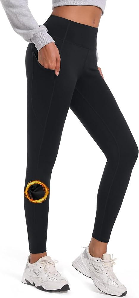 SEVEGO Women's 28"/31"/34"/36" Fleece Lined Yoga Leggings Thermal Winter High Waisted Workouts Pa... | Amazon (US)