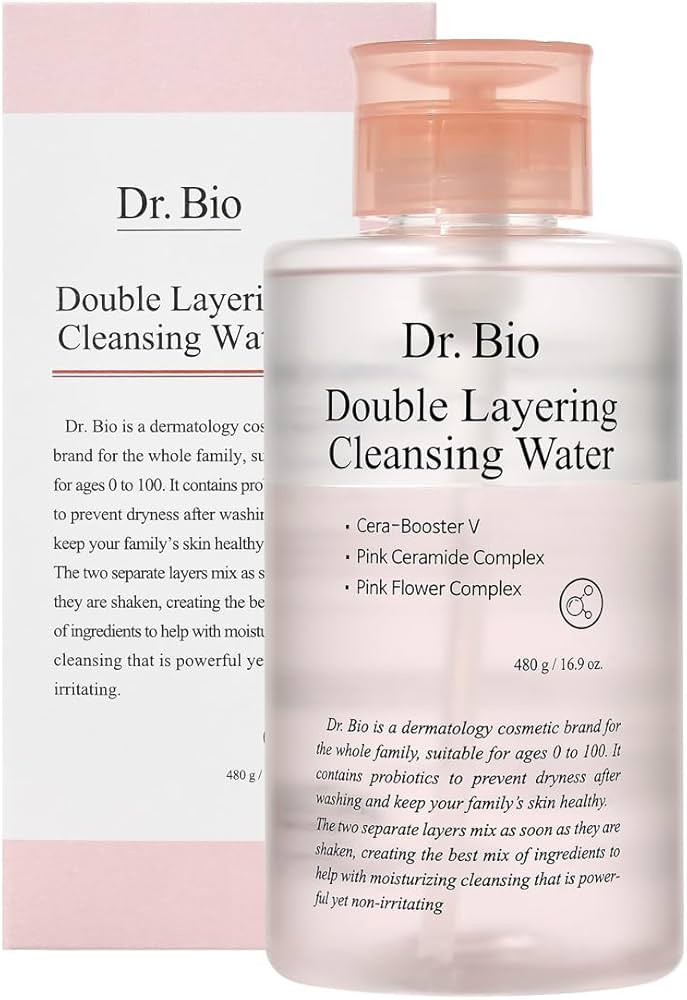 Dr. Bio Double Layering Cleansing Water (16.9oz/480ml) | Face Cleanser and Makeup Remover, Micell... | Amazon (US)