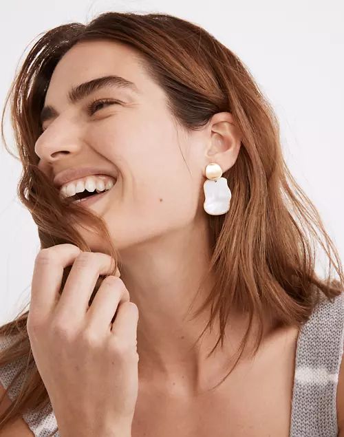 Mother of Pearl Statement Earrings | Madewell