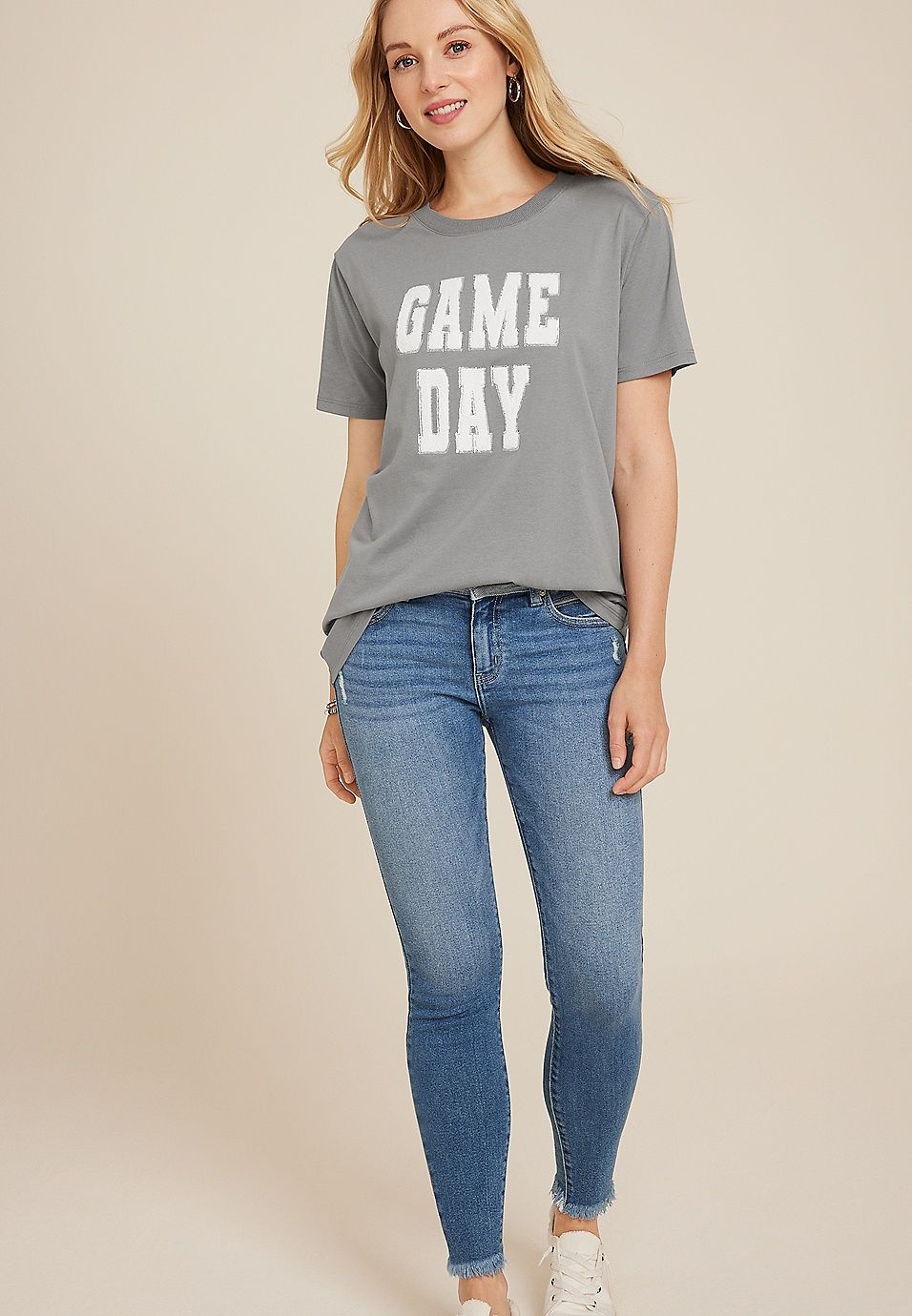 Game Day Oversized Fit Graphic Tee | Maurices