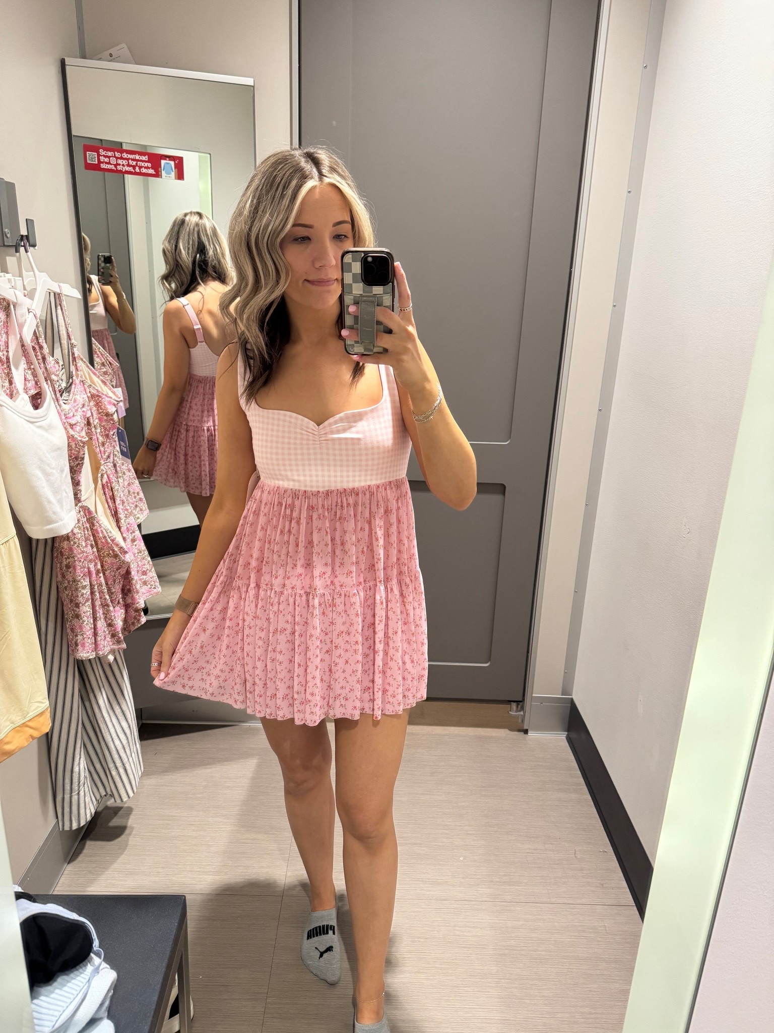 Blogilates baby doll active dress. Love the mixed patterns. Wearing size medium 

#LTKTravel #LTKootd