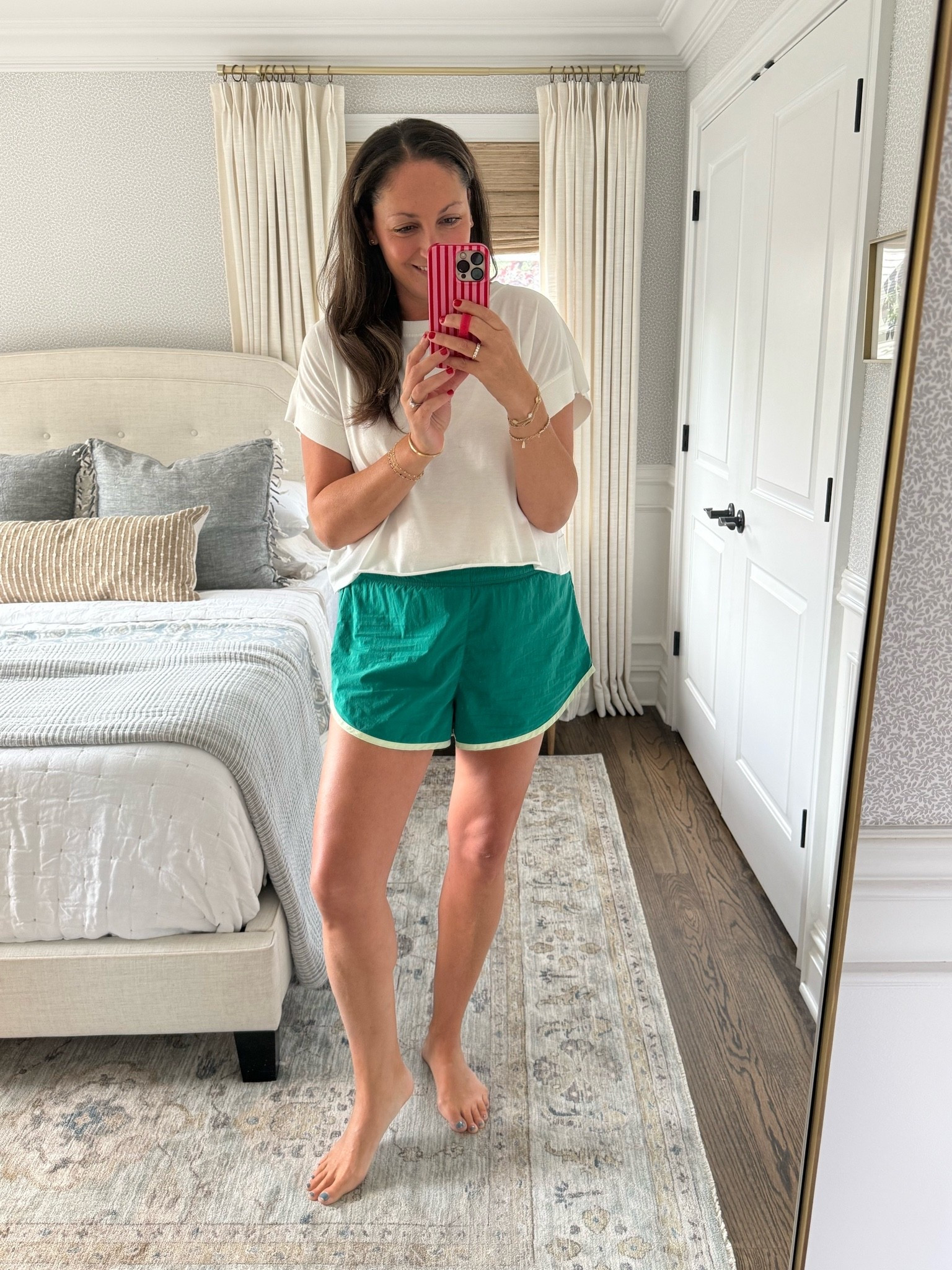 These athletic shorts from Free People are so cute and flattering and come in a ton of colors! Under $40!!! True to size and have become my go-to for summer.

#LTKmomlife #LTKootd #LTKActive