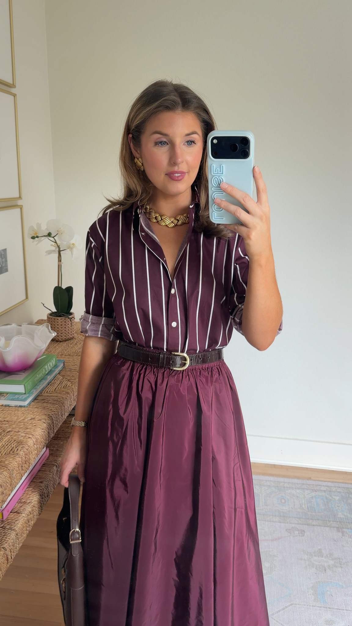 Fabulous fall & winter fit! Wearing an XS in top and S in skirt