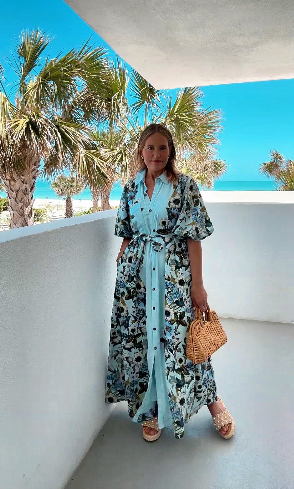 Your new dress for your next summer vacay – featuring a chic collar, puff sleeves, and belted button-front styling.​ use code TWINTALK20 for 20% off your purchase through May 11th! 

#LTKSeasonal #LTKStyleTip #LTKOver40