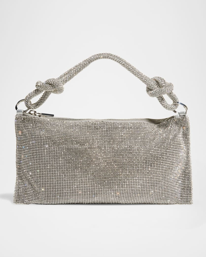 Hera Nano Knotted Embellished Shoulder Bag | Neiman Marcus