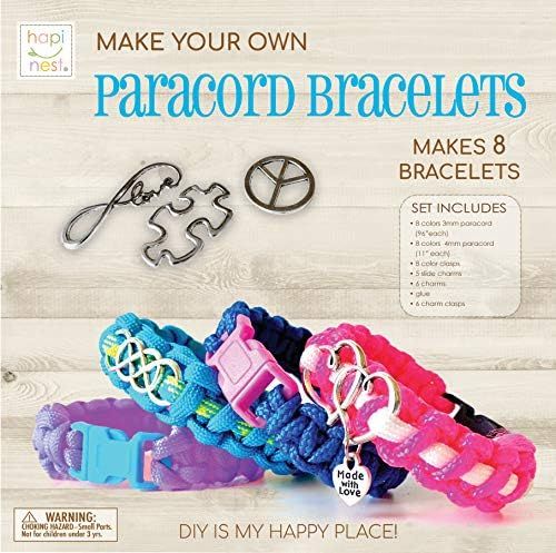 Hapinest Make Your Own Paracord Friendship Bracelets with Charms Kit - Arts and Crafts Gifts for ... | Amazon (US)