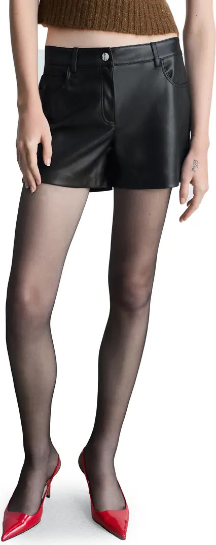 MANGO Bonnie Faux Leather Shorts | Nordstrom | Nordstrom