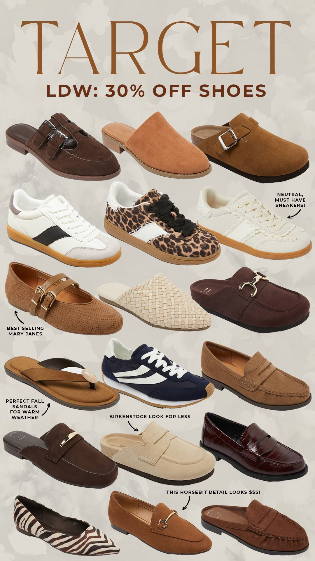 Target LDW sale! 30% off shoes! 

#targetfinds

Target finds. Target fashion. Target deals. Target new arrivals. Target fall flats. Target fall shoes. Target fall sneakers.

#LTKSeasonal #LTKSaleAlert #LTKootd