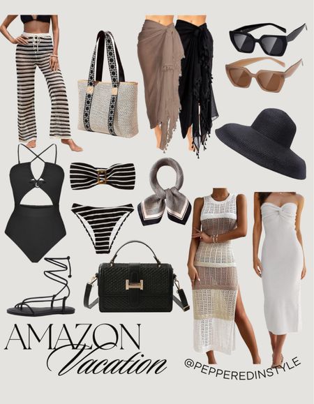 Amazon Vacation Pieces | Amazon Fashion Finds | Amazon Vacay | Swimsuits | Coverups | Found it on Amazon | Amazon Influencer 

#LTKfindsunder100 #LTKSeasonal #LTKswim