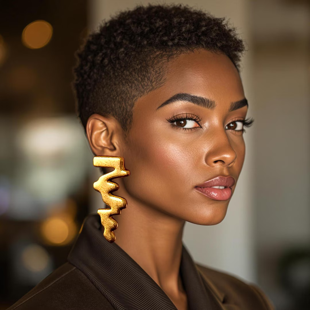 Oversized Gold Earrings: Bold Geometric Statement Boho Tribal African | Etsy (US)