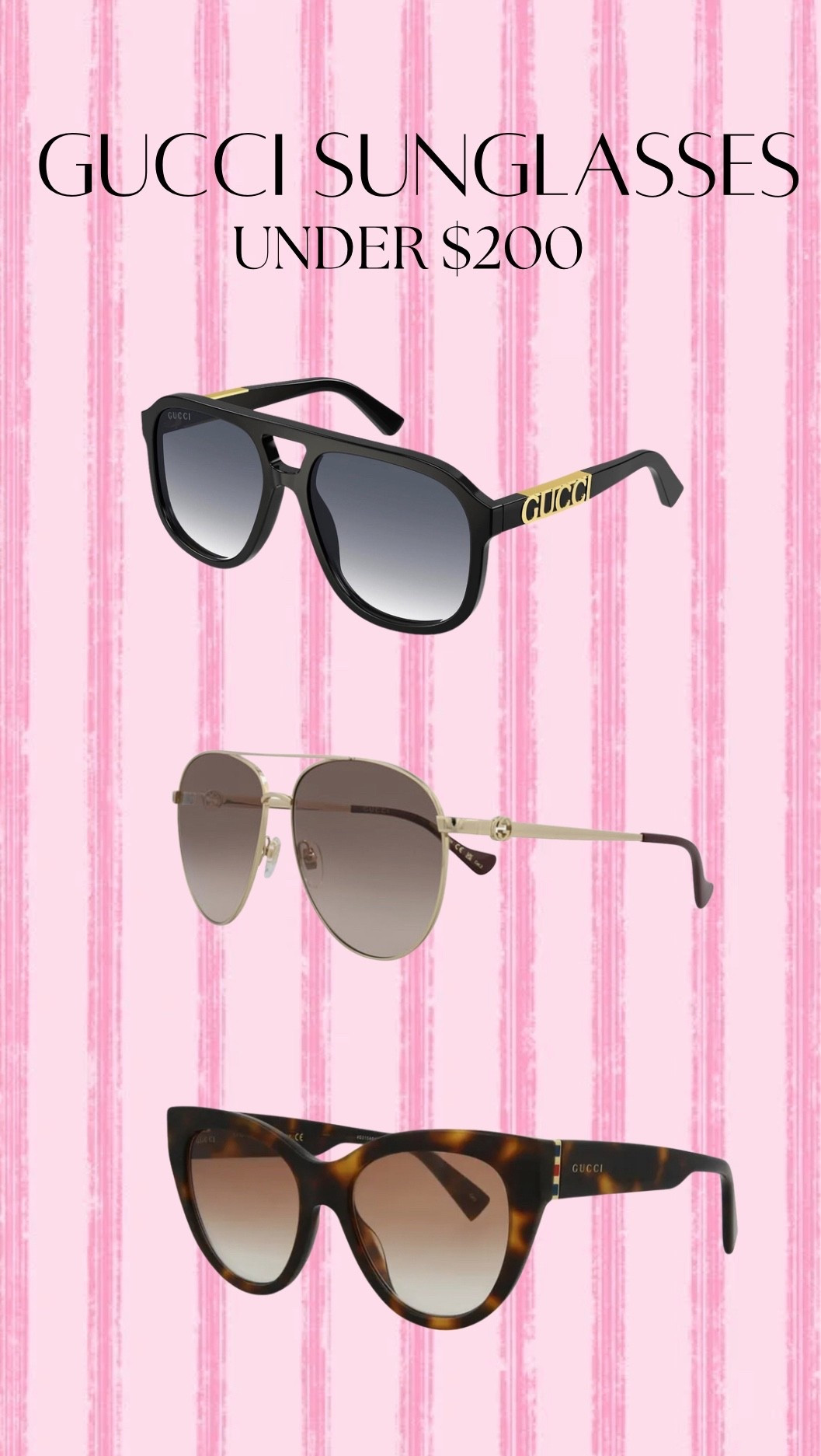 Gucci sunnies under $200

#LTKSeasonal #LTKootd