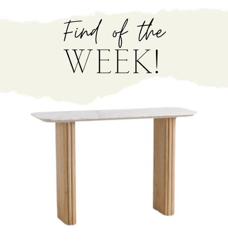 This stunning marble top console table is the 🚨FIND OF THE WEEK! 🚨 #ltkhome #homedecor #consoletable

#LTKhome