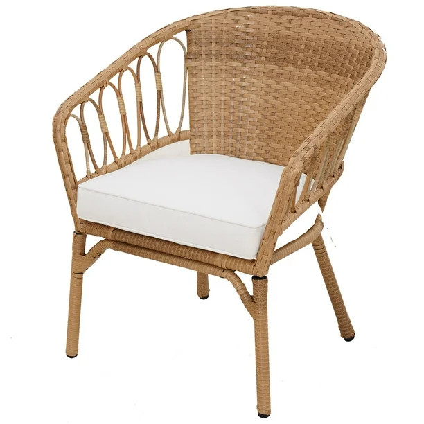 Better Homes & Gardens Willow Sage 3-Piece Bistro Set with Wicker Table, Beige | Walmart (US)