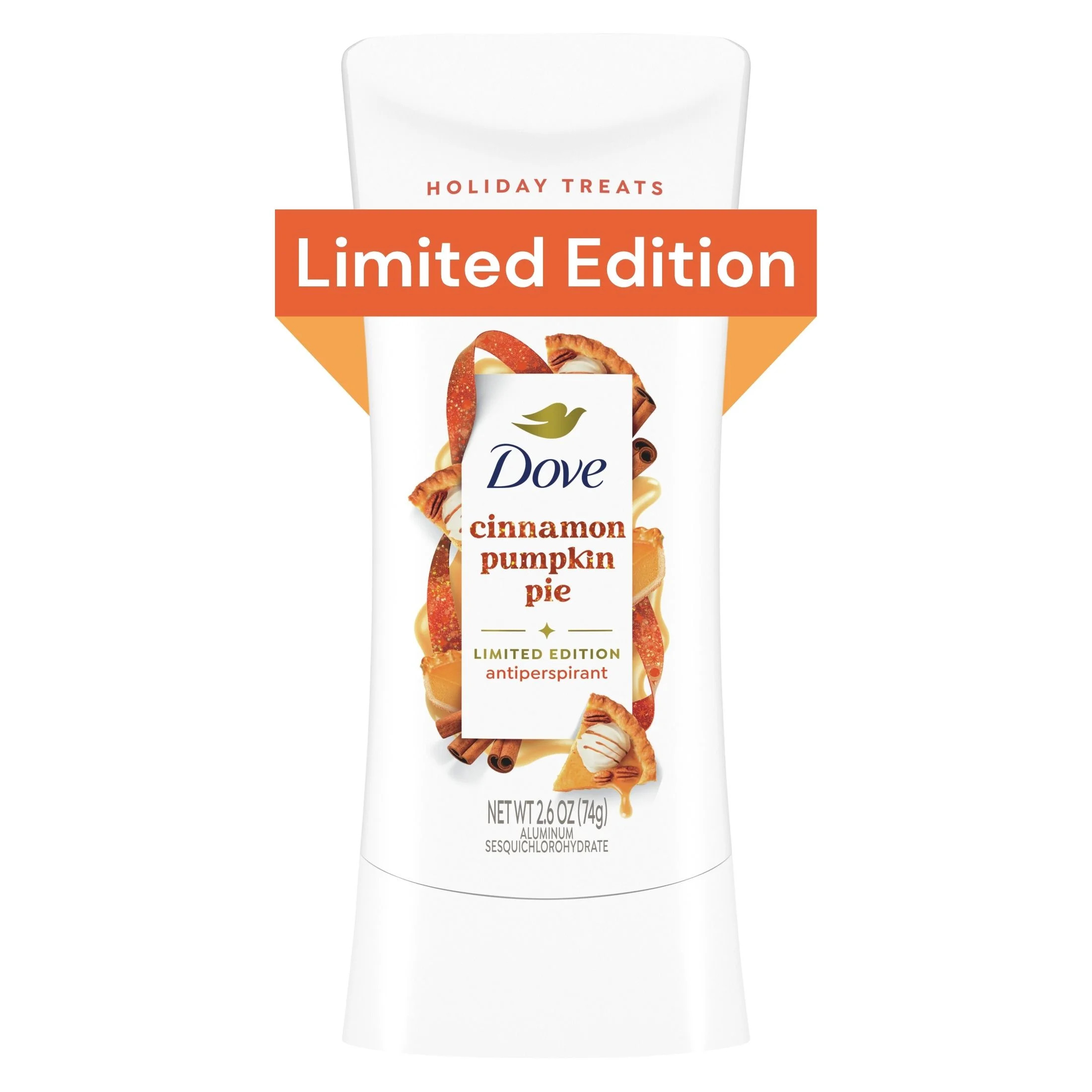 Dove Limited Edition Holiday Treats Antiperspirant Deodorant Cinnamon Pumpkin Pie, 2.6 oz | Walmart (US)