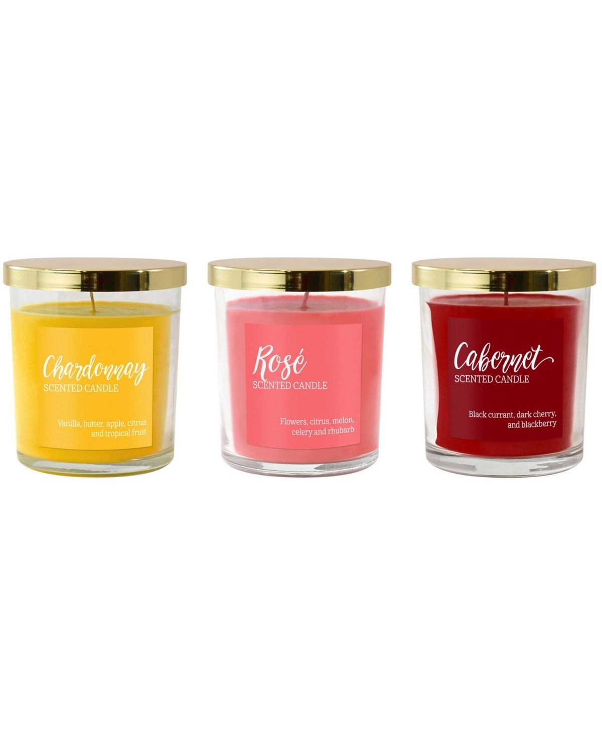 LumaBase Scented Candles- Wine Collection- Set of 3 | Macys (US)