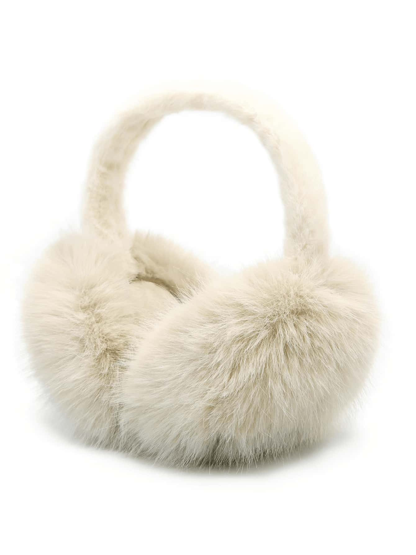 Women's Winter Earmuffs, Fluffy Fluffy Earmuffs, Foldable, Polyester Fiber (Polyester) Winter Ear... | SHEIN