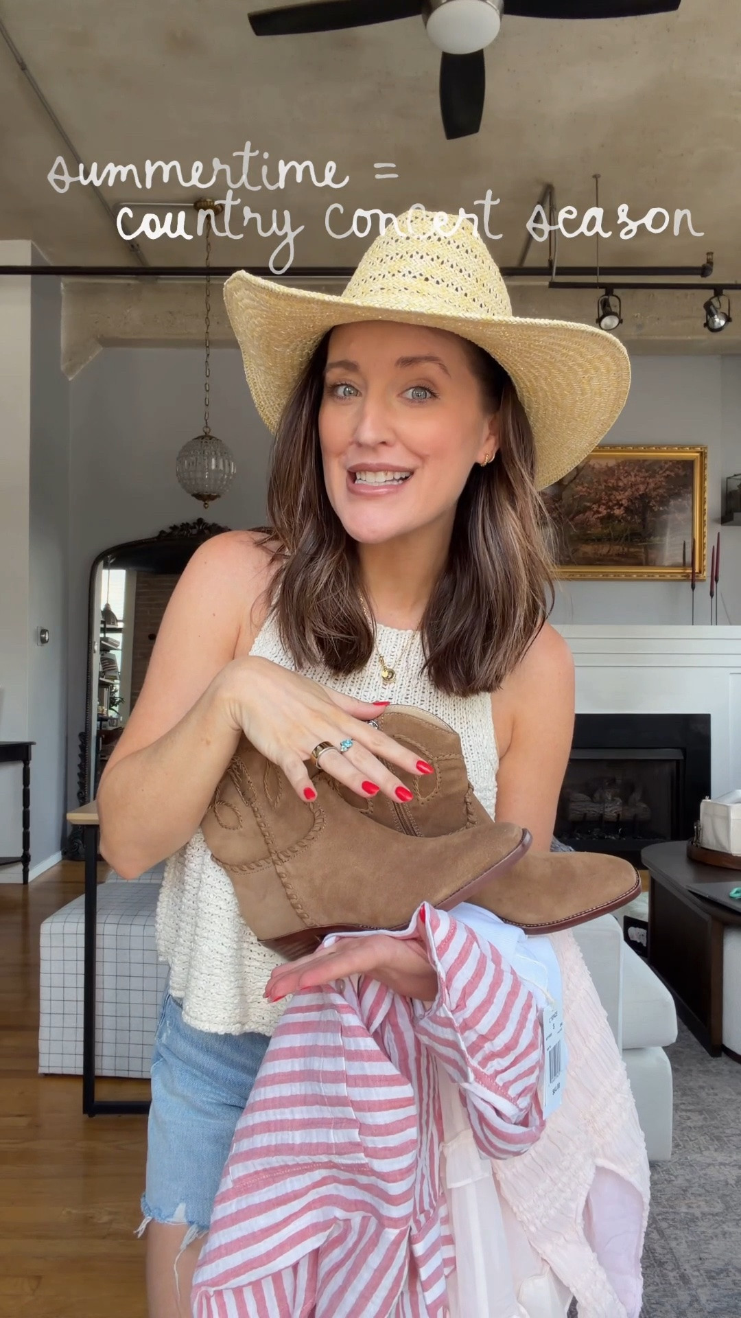 Country concert outfit inspo- wearing a 25 in the shorts, small in the tube top, medium in the button down and XS in the dress! My true size is a XS/24. Use code SHELBI20 for 20% off both outfits!

#LTKSaleAlert #LTKmomlife #LTKootd