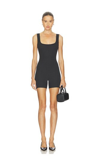 SKIMS Cotton Rib Onesie in Black. - size M | Revolve Clothing (Global)