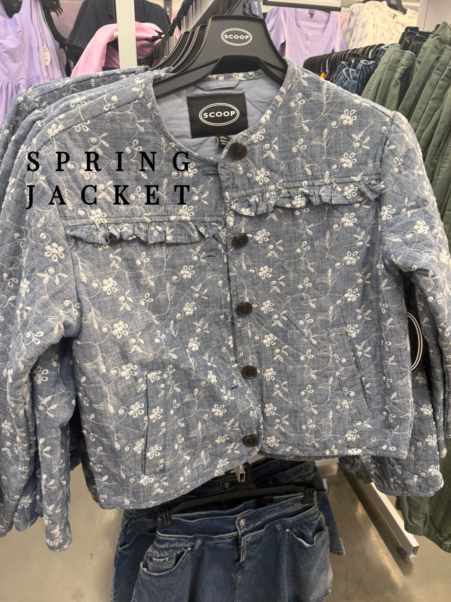 
Women’s cotton eyelet jacket with ruffles, puff sleeves, and the cutest print! 

Spring jackets | affordable style | budget style | Walmart style | 

#LTKSeasonal #LTKootd #LTKSaleAlert