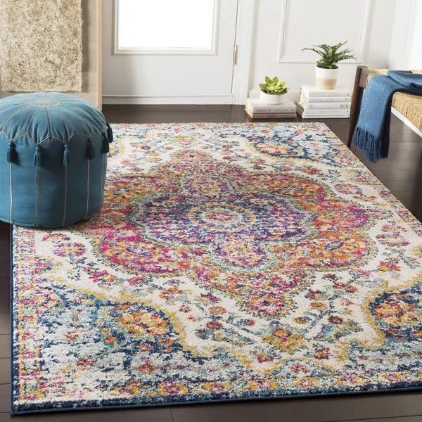 Ramiro Oriental Pink/Saffron Area Rug | Wayfair North America