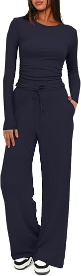 Darong Women's 2 Piece Matching Lounge Sets 2026 Fall Travel Outfits | Airport Clothes, Athleisur... | Amazon (US)