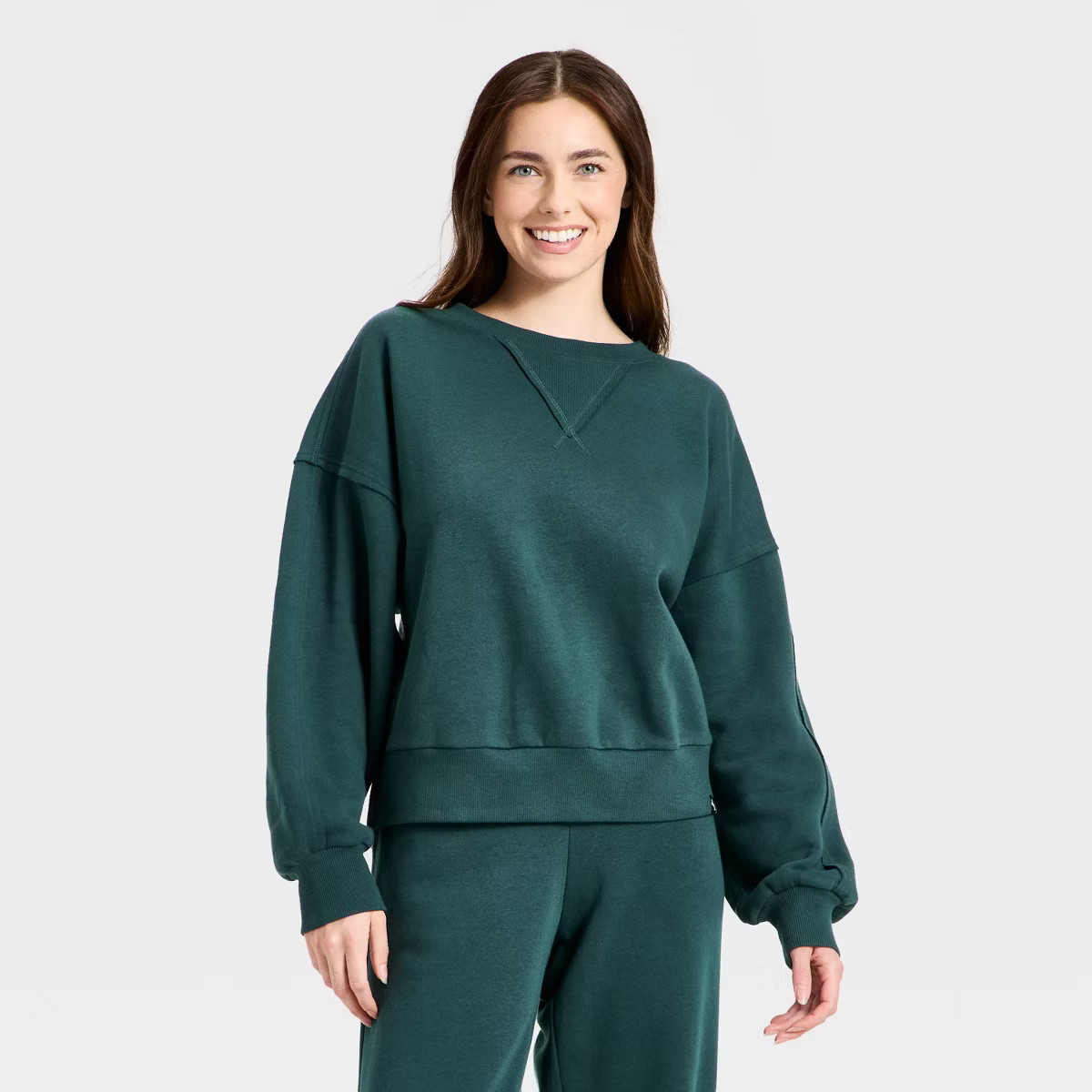 Women's Crewneck Fleece Sweatshirt - JoyLab™ | Target