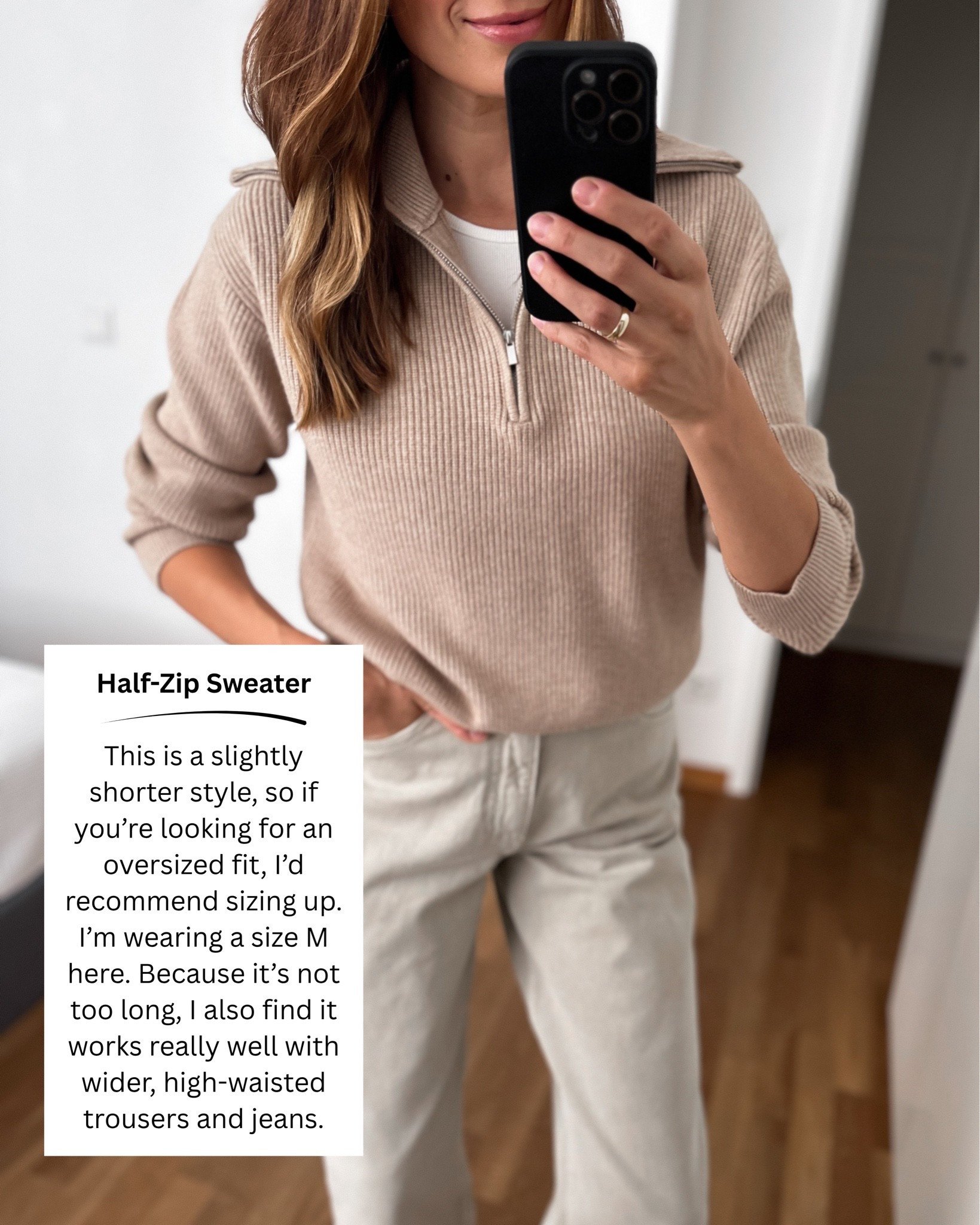 @Mango half-Zip jumper - wearing Medium.