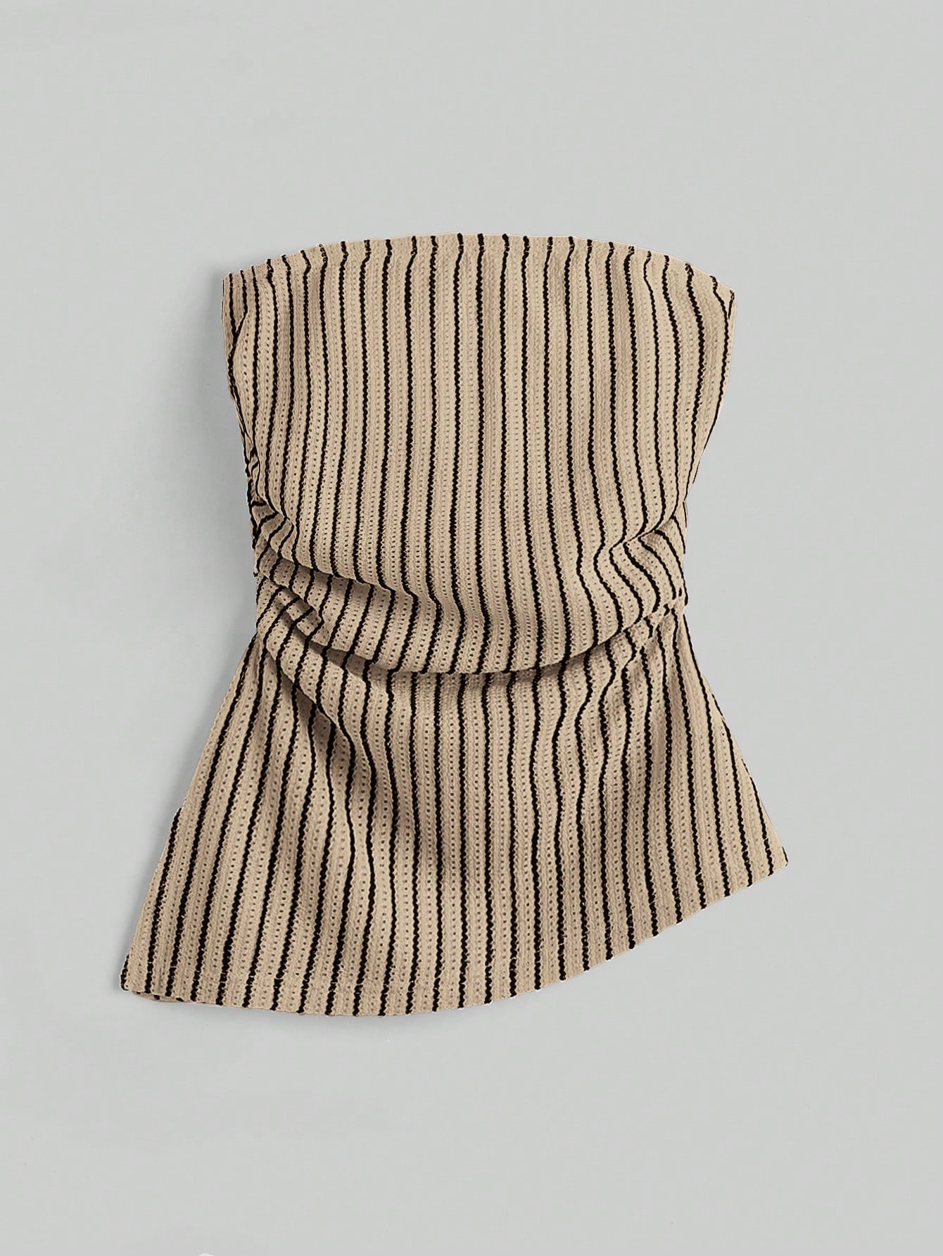SHEIN EZwear Women Textured Striped Bandeau Top | SHEIN