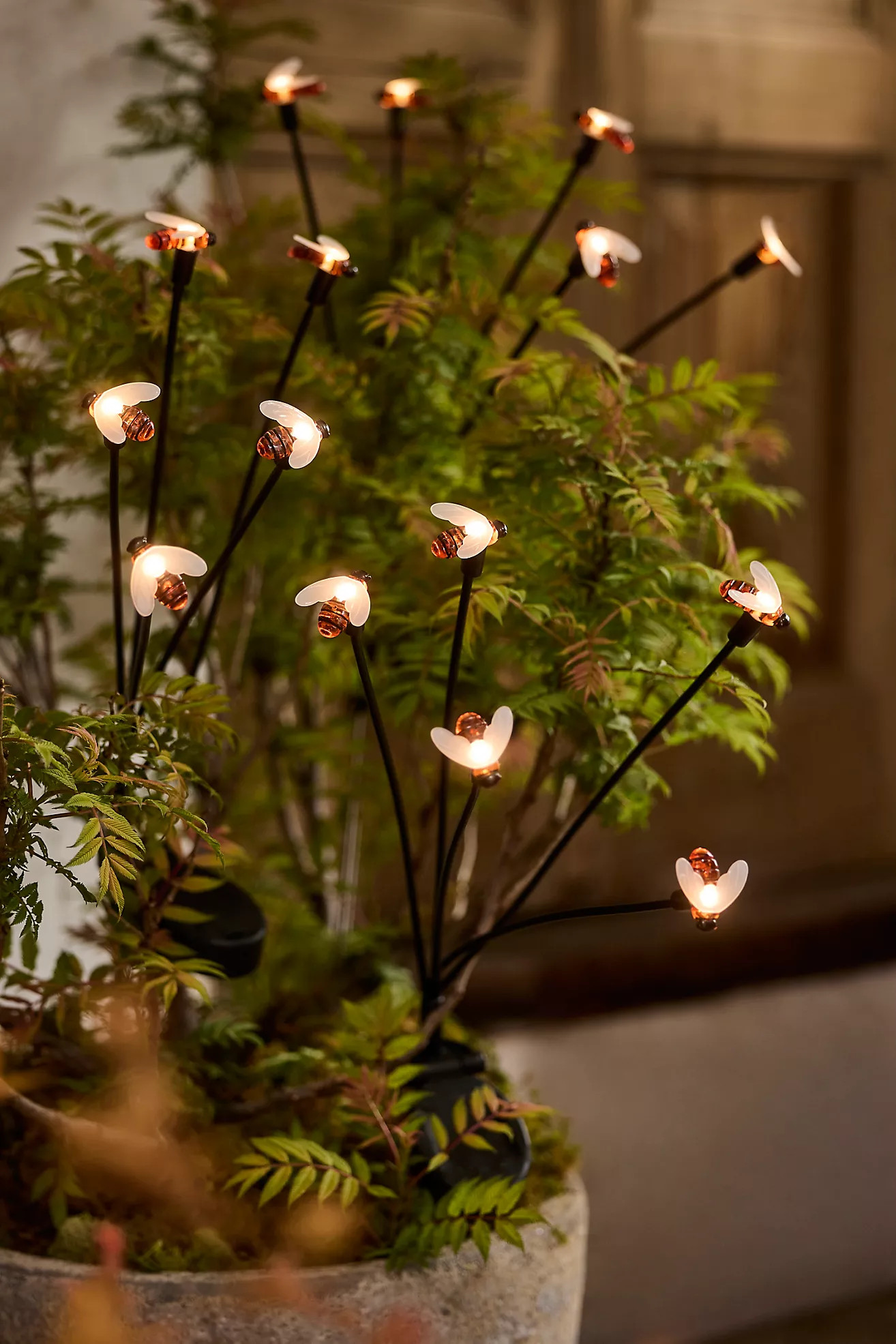 Solar Garden Light Stake, Bees | Anthropologie (US)