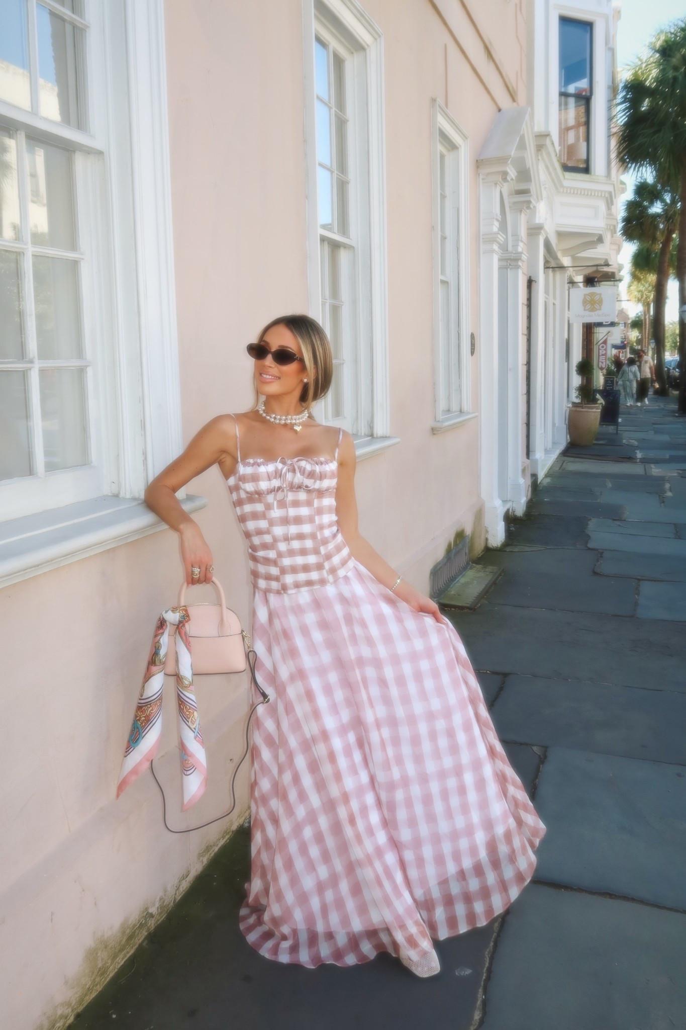 This set for spring 🙌🏼 top and skirt come separately so you can mix and match! 
Wearing smallest size in top and bottom

Matching set. Spring outfit. Easter outfit. Pink. Girly. Outfit inspo. Gingham set. Skirt set. Maxi skirt. Spring style. Style inspo. Ootd. Spring outfit. Outfit idea  @Revolve 

#LTKSeasonal #LTKootd