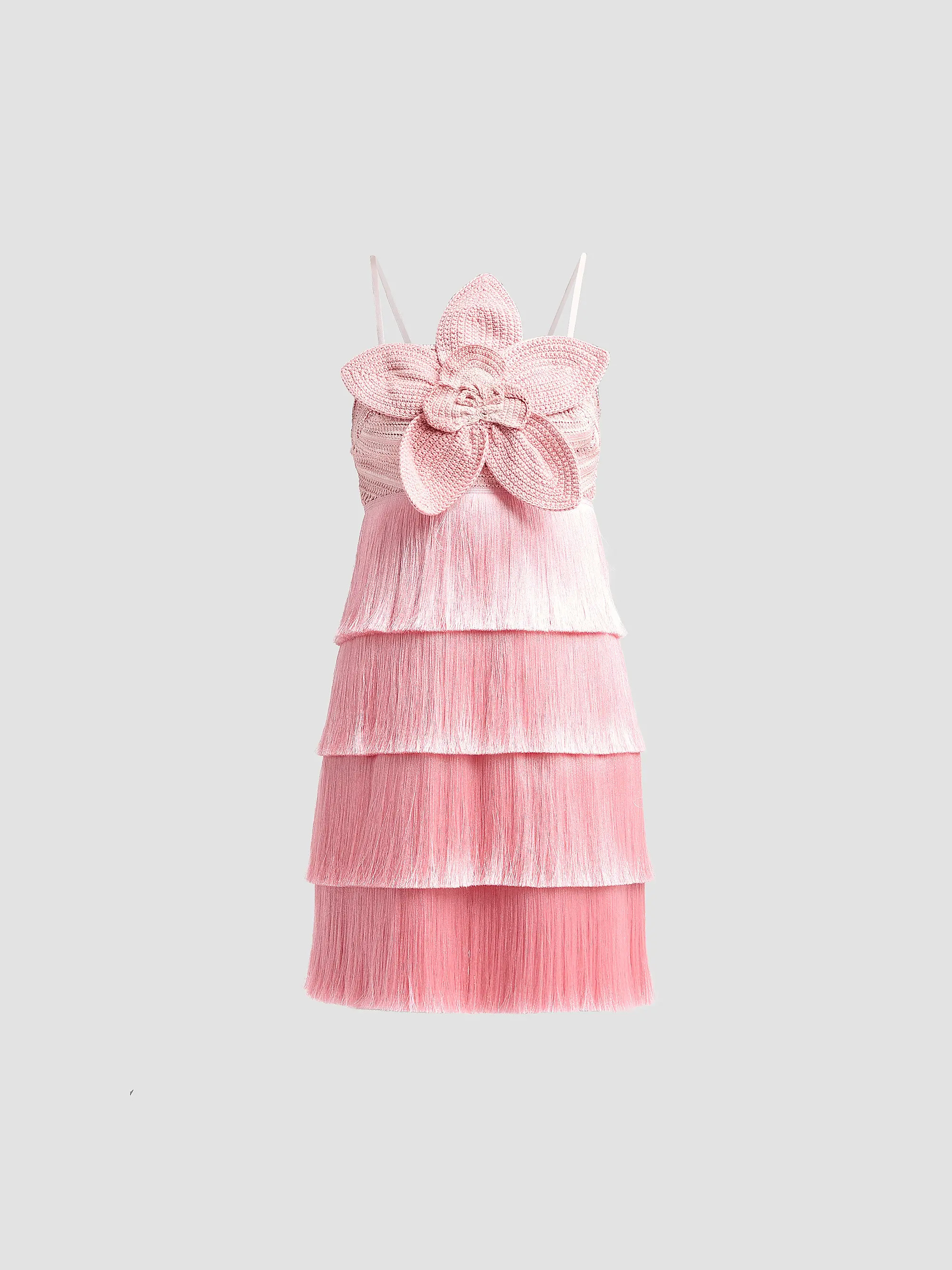 Petal Fringe Crochet Flower Mini Dress | Saks Fifth Avenue