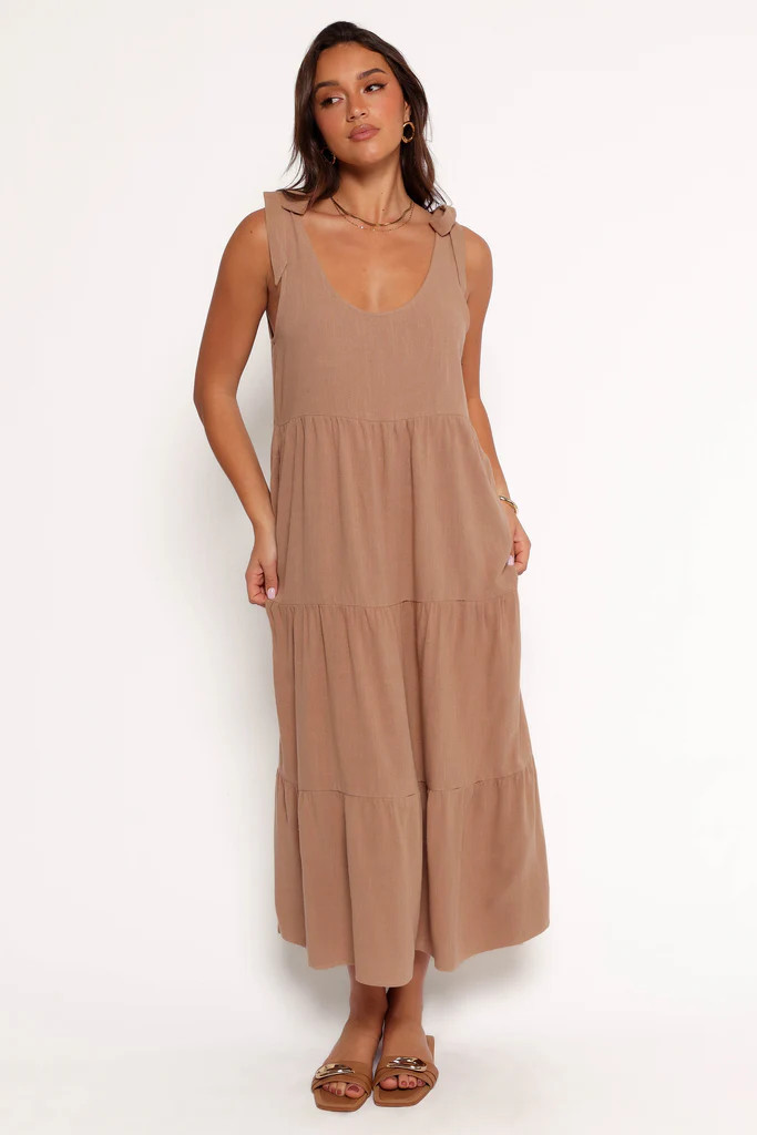 Marcy Midi Dress - Mocha | Petal & Pup (US)